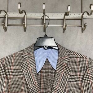 Brooks Brothers Blazer Men 42L Elbow P Tartan Madison Italy Unstructured Flannel